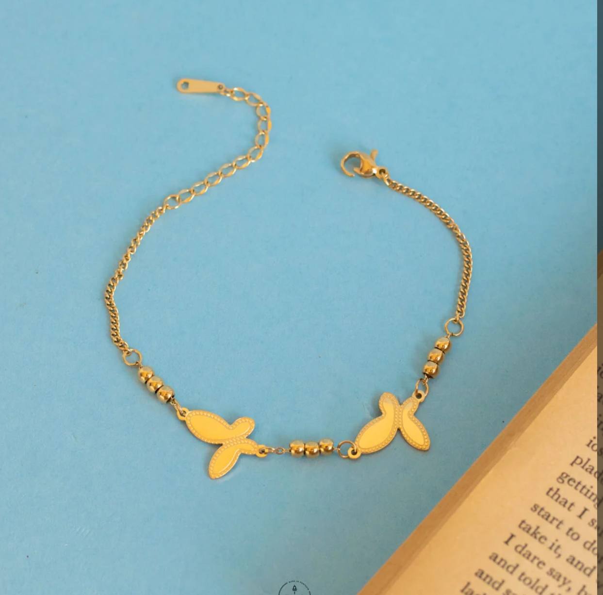 Gold Butterfly Necklace 9